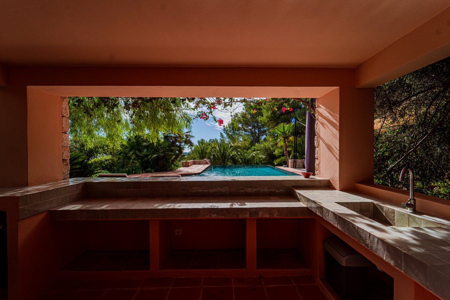 Secluded Hillside Ibiza Villa Surrounded by Beautiful Gardens near Ibiza Town
