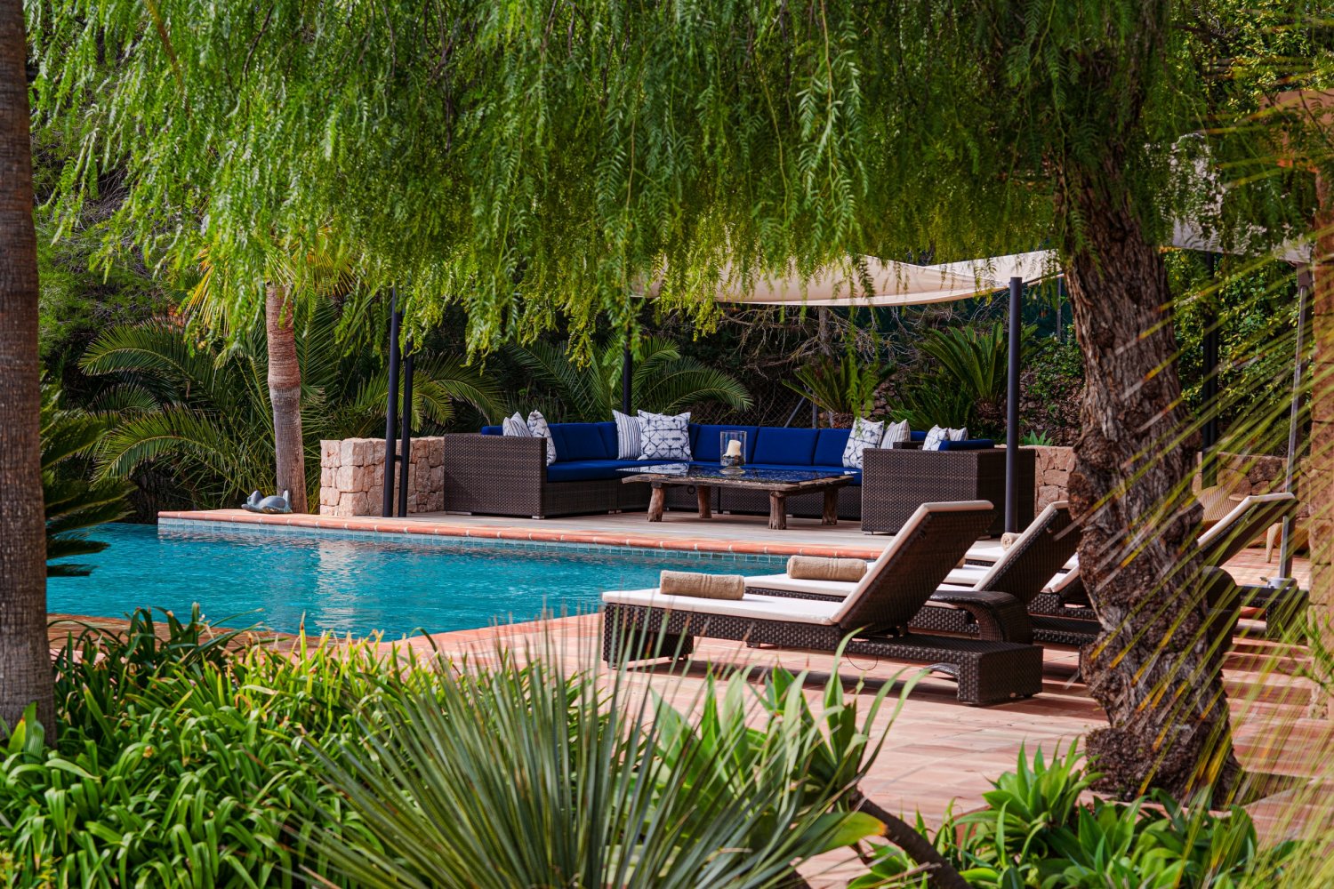 Secluded Hillside Ibiza Villa Surrounded by Beautiful Gardens near Ibiza Town