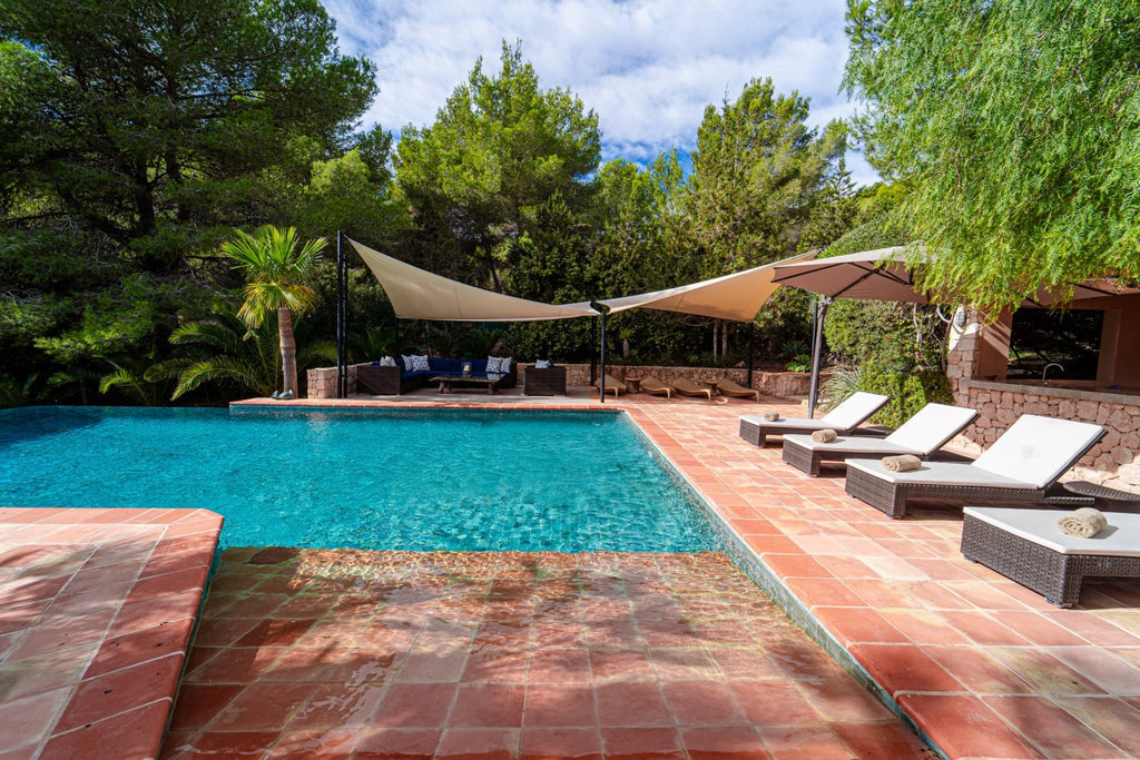 Secluded Hillside Ibiza Villa Surrounded by Beautiful Gardens near Ibiza Town