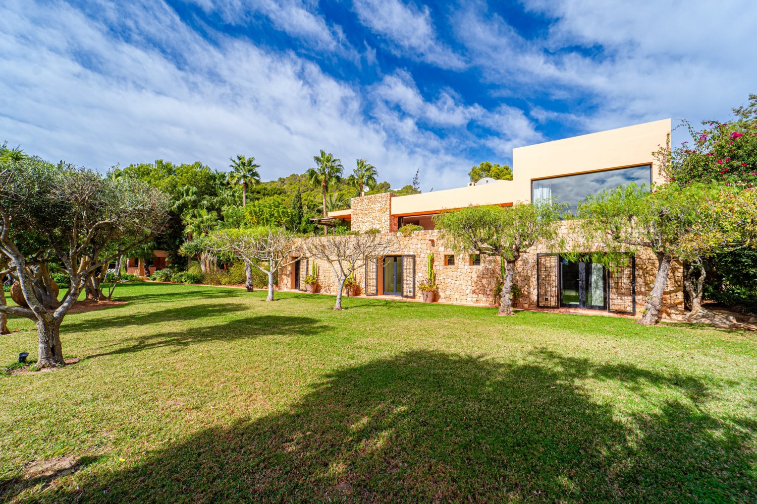 Secluded Hillside Ibiza Villa Surrounded by Beautiful Gardens near Ibiza Town
