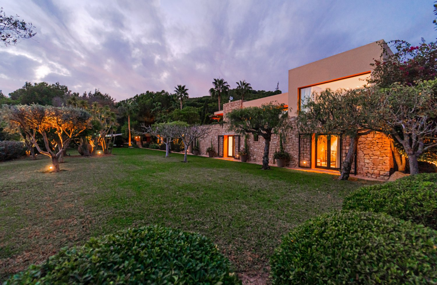 Secluded Hillside Ibiza Villa Surrounded by Beautiful Gardens near Ibiza Town