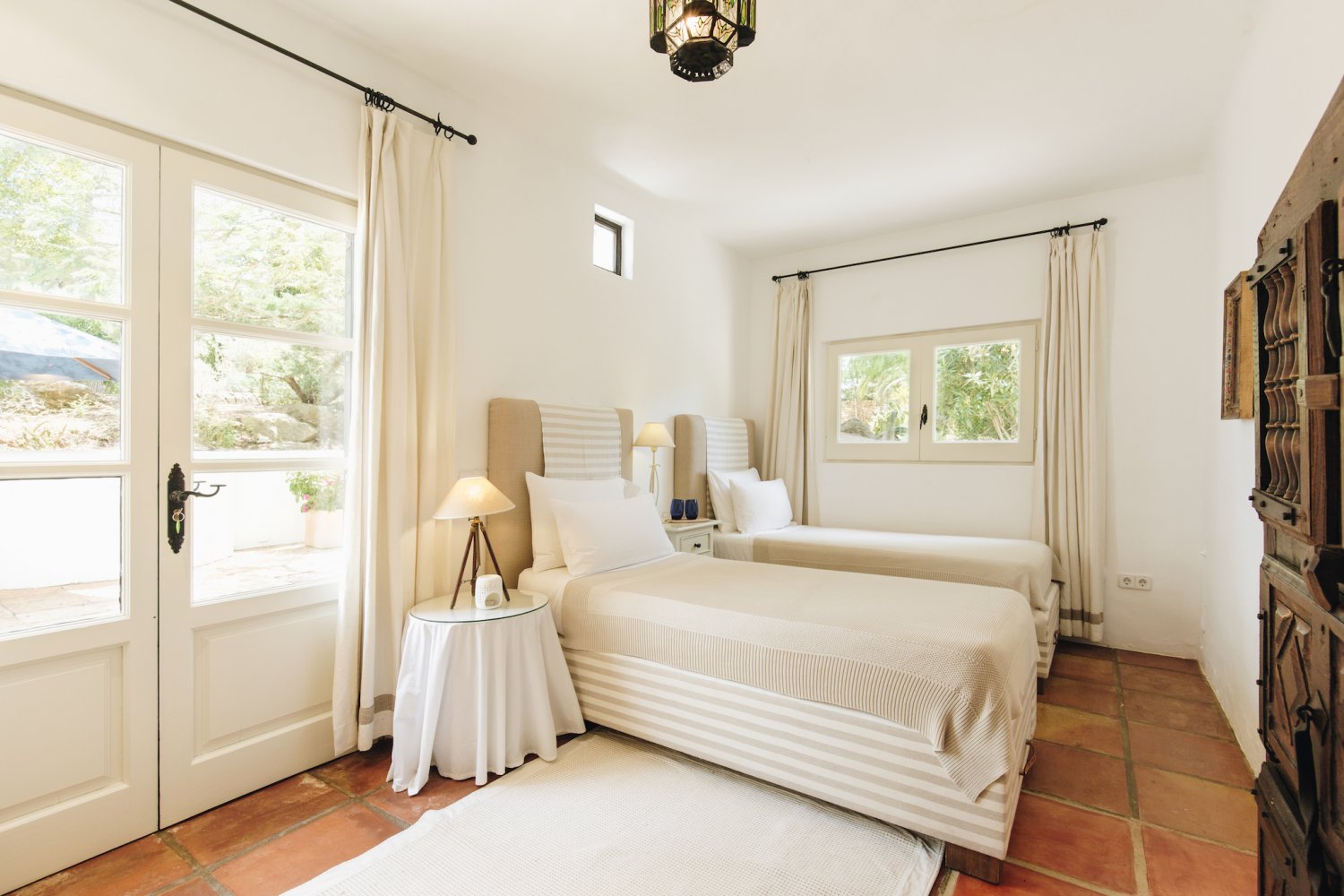 Peaceful Ibiza Villa Surrounded by Nature with a Tennis Court in Ibiza Town