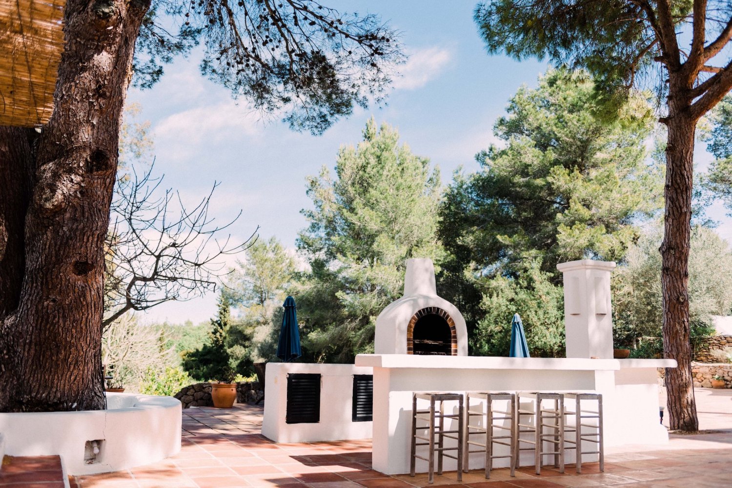 Peaceful Ibiza Villa Surrounded by Nature with a Tennis Court in Ibiza Town