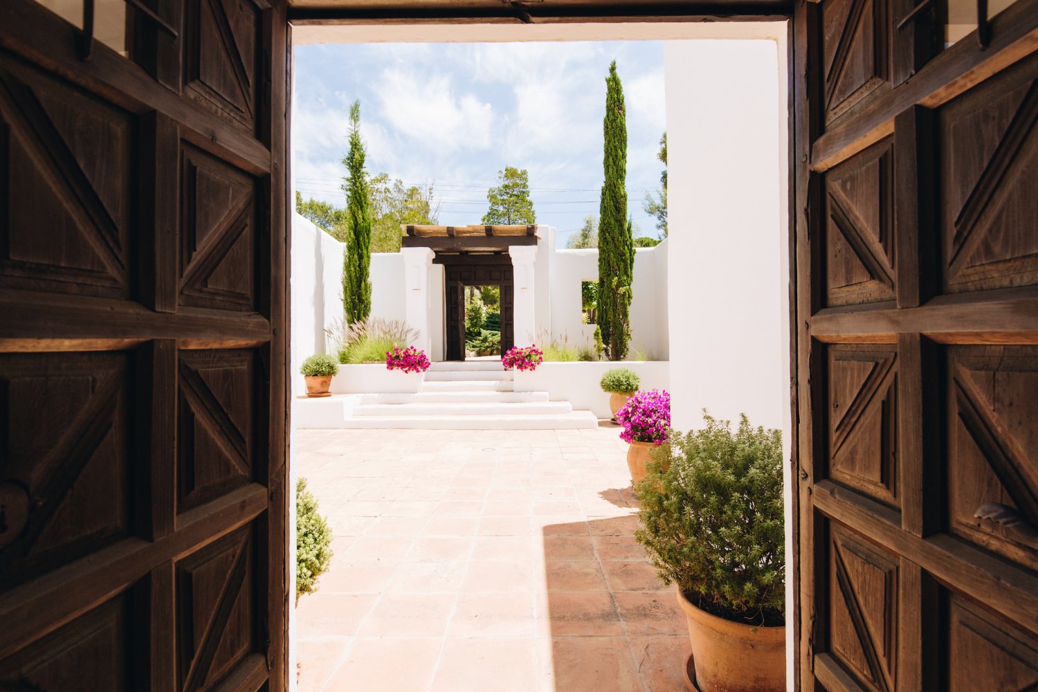 Peaceful Ibiza Villa Surrounded by Nature with a Tennis Court in Ibiza Town