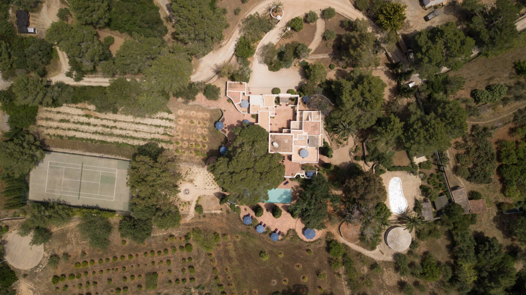 Peaceful Ibiza Villa Surrounded by Nature with a Tennis Court in Ibiza Town