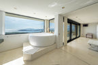 Hillside Contemporary Style Ibiza Villa with Panoramic Views of the Island near Cala Roja Cove and Talamanca Beach in Ibiza Town