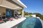 Hillside Contemporary Style Ibiza Villa with Panoramic Views of the Island near Cala Roja Cove and Talamanca Beach in Ibiza Town
