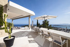 Hillside Contemporary Style Ibiza Villa with Panoramic Views of the Island near Cala Roja Cove and Talamanca Beach in Ibiza Town