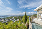 Hillside Contemporary Style Ibiza Villa with Panoramic Views of the Island near Cala Roja Cove and Talamanca Beach in Ibiza Town
