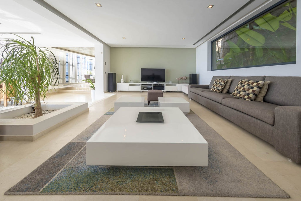 Hillside Contemporary Style Ibiza Villa with Panoramic Views of the Island near Cala Roja Cove and Talamanca Beach in Ibiza Town