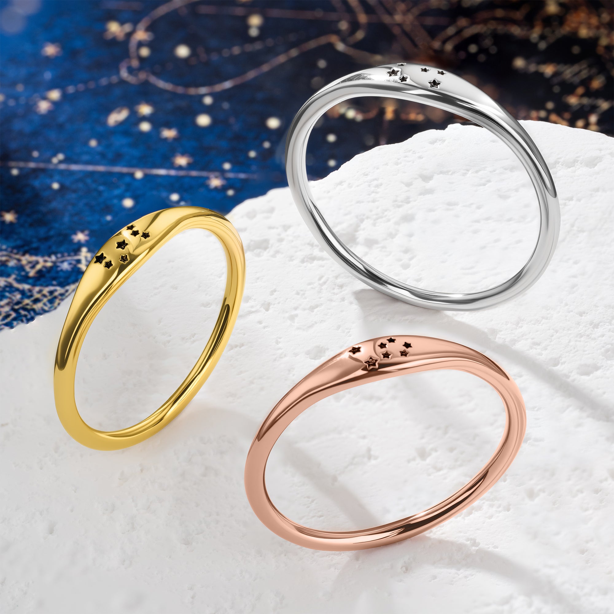 Anillo personalizado de plata de ley de las constelaciones del zodiaco con estrella grabada Joyería Aniversario Regalo de San Valentín para mujeres Aficionadas a la astrología