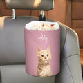 Personalizado Cara Mascota Foto Coche Multi-Color Papelera Colgante con Nombre Accesorios Auto Fiesta de Mascotas Regalo de Cumpleaños para los dueños de mascotas