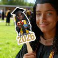 Abanico de Graduación Personalizado con el Nombre y el Año de Graduación para los Amigos de los Graduados