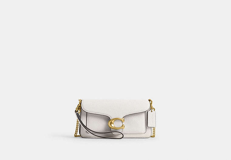 COACH® Women's Bolso Cruzado Tabby 19 Con Cadena en Blanco | Cuir