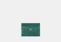COACH® Women's Tarjetero Essential Con Acolchado en Verde | Denim