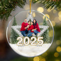Personalizada Foto Estrella Árbol de Navidad Ornamento de acrílico con el Año Casa y Árbol de Decoración Regalo de Navidad para la Familia Amigo