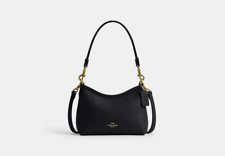 COACH® Women's Bolso De Hombro Pequeño Laurel en Negro | Cuir