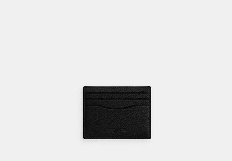 COACH® Men's Card Case en Negro | Cuir