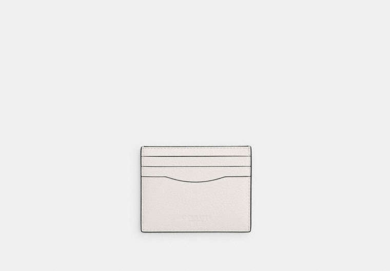 COACH® Men's Card Case en Blanco | Cuir