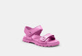 COACH® Women's Sandalia Brynn en Rosa, Talla 11 | Cuir Verni