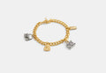 COACH® Women's Pulsera Con Charms De Bolsos en Amarillo | Métal