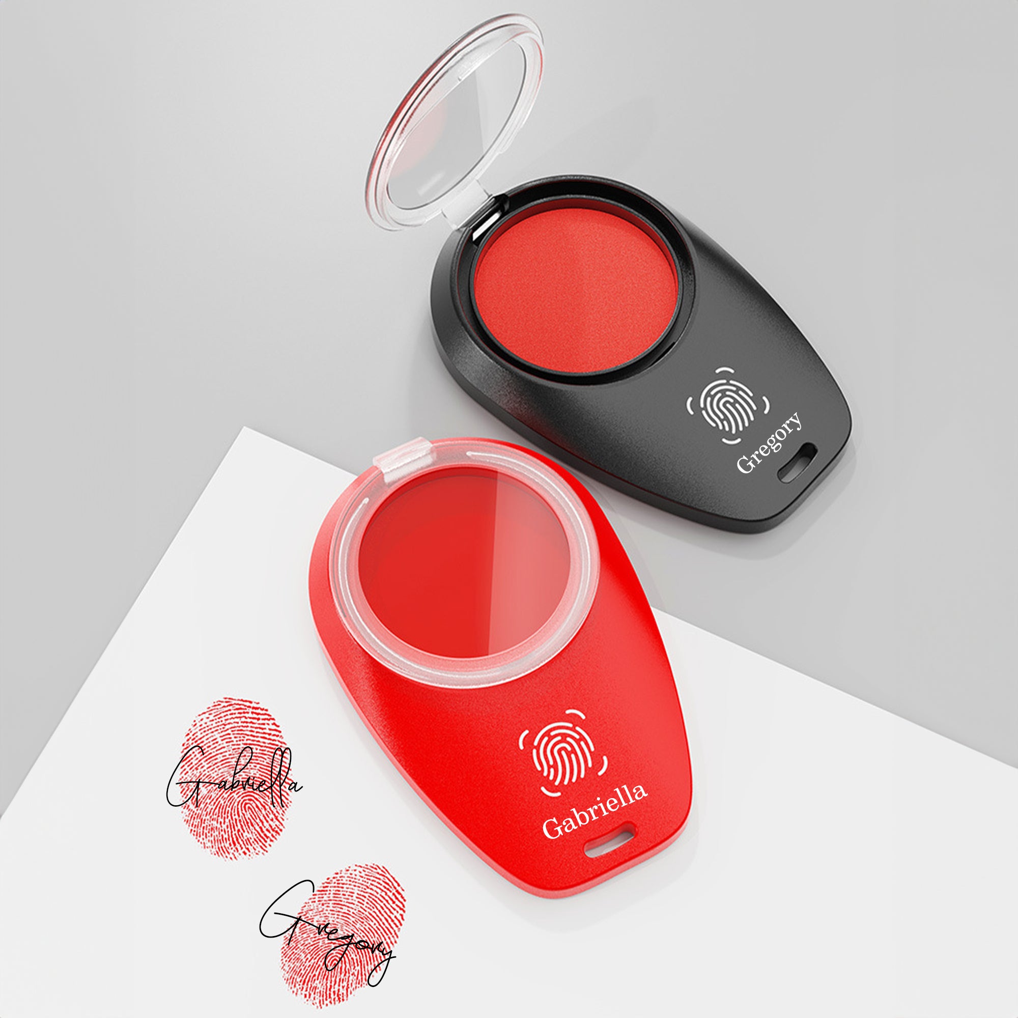Tampón de tinta personalizado de tres colores con nombre y tinta para uso diario en la oficina Regalo de cumpleaños para socios de negocios Trabajadores de oficina