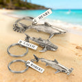 Llavero personalizado de tiburón realista con nombre Cumpleaños Regalo de Navidad para amantes de los tiburones amantes del buceo amantes del surf