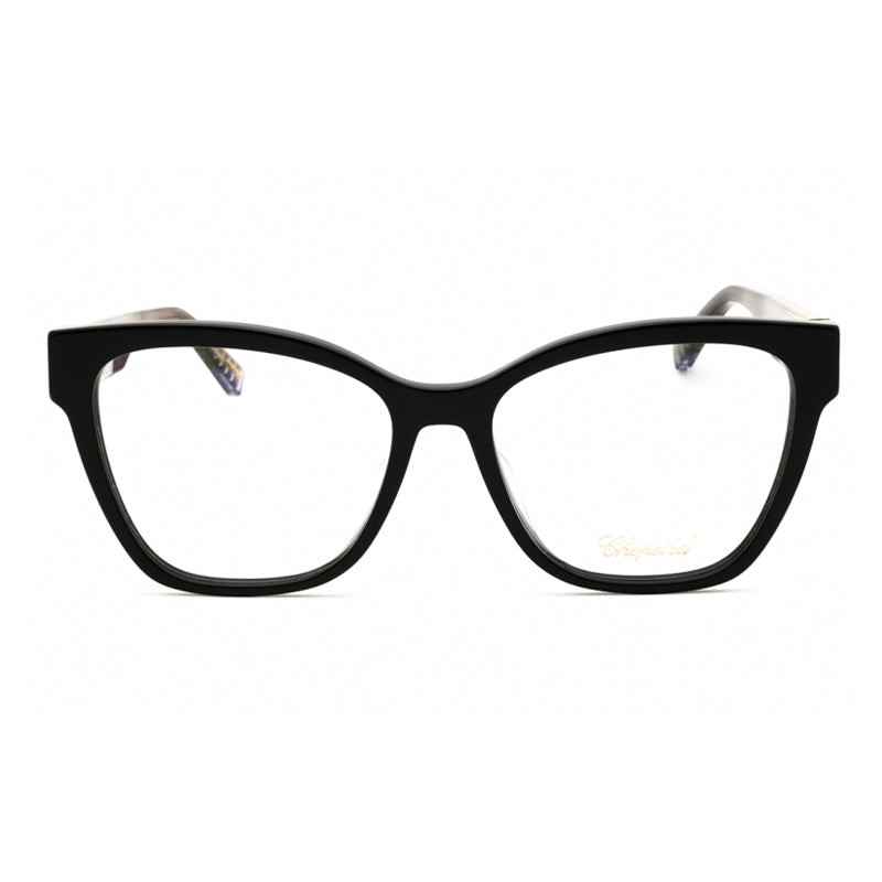 Chopard VCH379M Square Acetate Frame Eyeglasses — Black