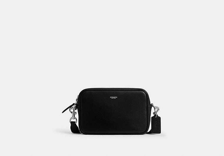 COACH® Men's Bolso Para Cámara Radio en Negro | Cuir