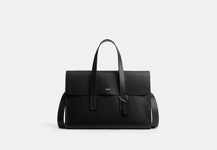 COACH® Men's Cartera Flatiron en Negro | Cuir