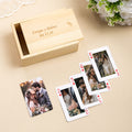 Cartas de juego personalizadas con foto nombre y fecha regalo de boda aniversario y cumpleaños para parejas amigos y familia
