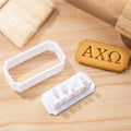 Cortador de galletas con letras griegas personalizado Regalo de cumpleaños para nuevos miembros de una hermandad Amigas DIY Baking Lover | Callie × Affinity Licensing