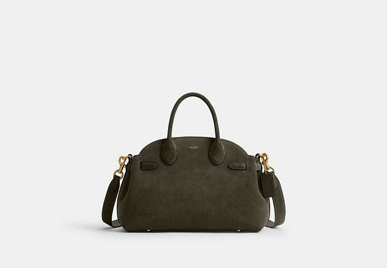 COACH® Women's Bolso Empire 28 Suave en Verde | Cuir