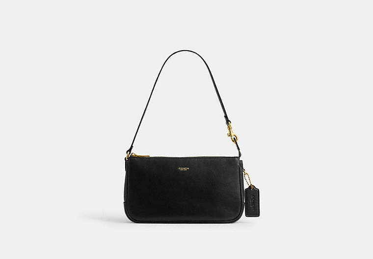 COACH® Women's Bolso Plaza en Negro | Cuir