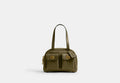 COACH® Women's Bolso Turnlock Twin 20 en Verde | Cuir