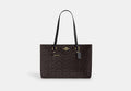 COACH® Women's Bolso Tote Station En Lona De Firma en Beige | Pvc