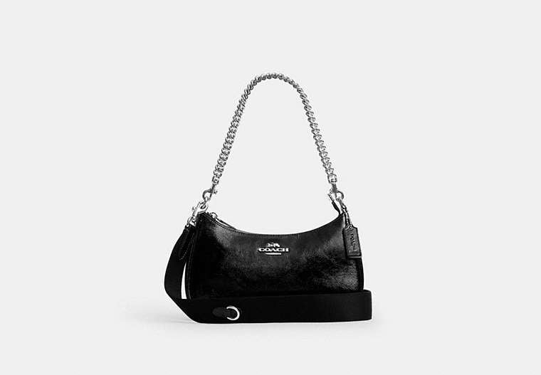 COACH® Women's Bolso De Hombro Teri Con Bolsa en Negro | Cuir