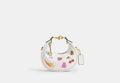 COACH® Women's Bolso Jonie Con Estampado De Pegatinas en Blanco | Cuir