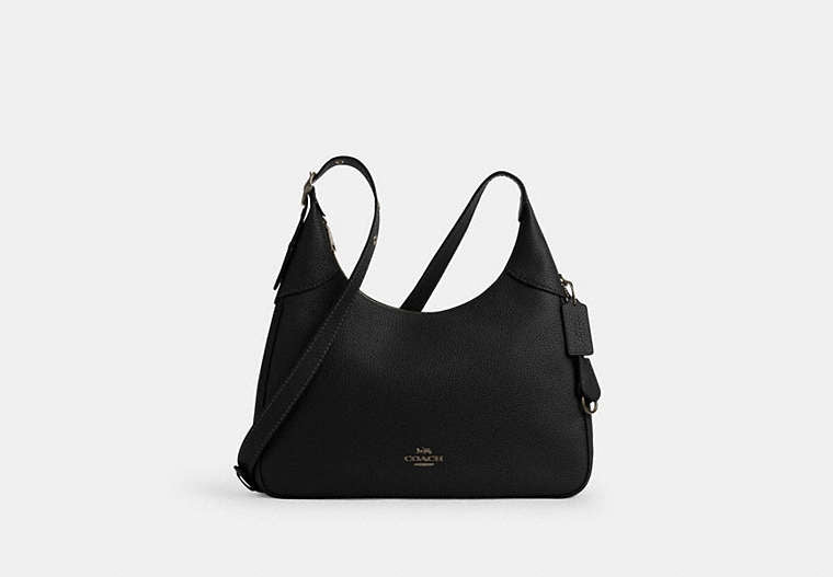 COACH® Women's Bolso De Hombro Bella en Negro | Cuir