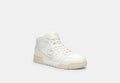 COACH® Men's Zapatillas Deportivas De Media Caña Soho en Blanco, Talla 11 | Matières Mélangées