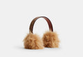 COACH® Women's Orejeras De Borreguillo en Beige