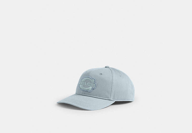 COACH® Unisex Gorra De Béisbol Con Borde Plano Soho en Azul | Coton