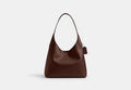 COACH® Women's Bolso De Hombro Brooklyn 34 en Castaño | Cuir