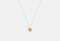 COACH® Women's Collar Con Colgante De Pegaso Cepillado en Amarillo/gold | Métal