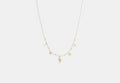 COACH® Women's Collar Con Charms De Perlas Y Minigato en Blanco | Métal