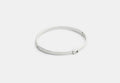 COACH® Women's Brazalete Fino Con Bisagra De Firma en Gris/silver | Métal