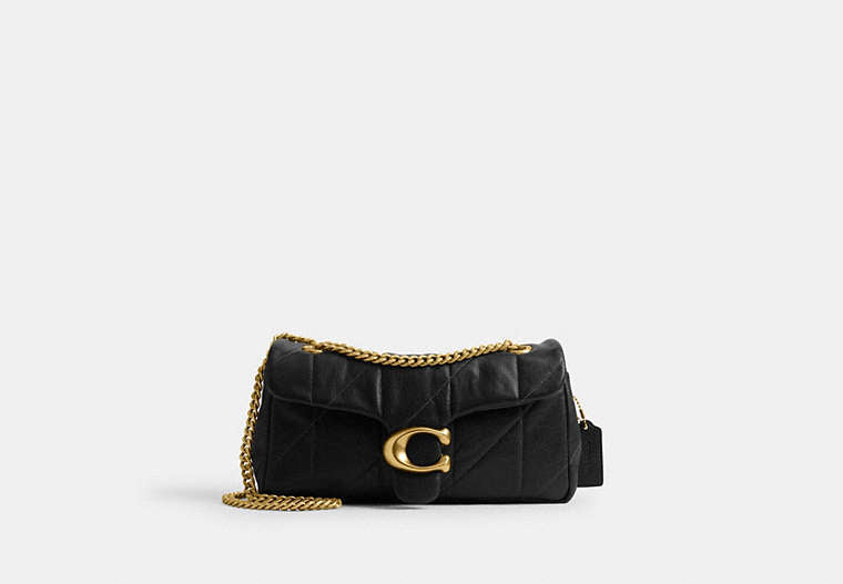 COACH® Women's Bolso De Hombro Tabby 26 Acolchado en Negro | Cuir