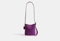 COACH® Women's Bolso Bucket Bleeker 21 en Morado | Cuir