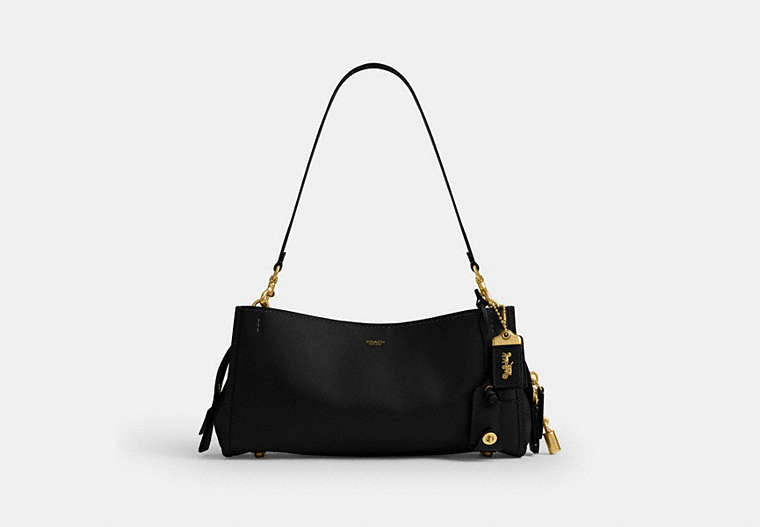 COACH® Women's Bolso Rogue 34 en Negro | Cuir