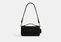 COACH® Women's Bolso Cruzado Con Asa Superior en Negro | Cuir